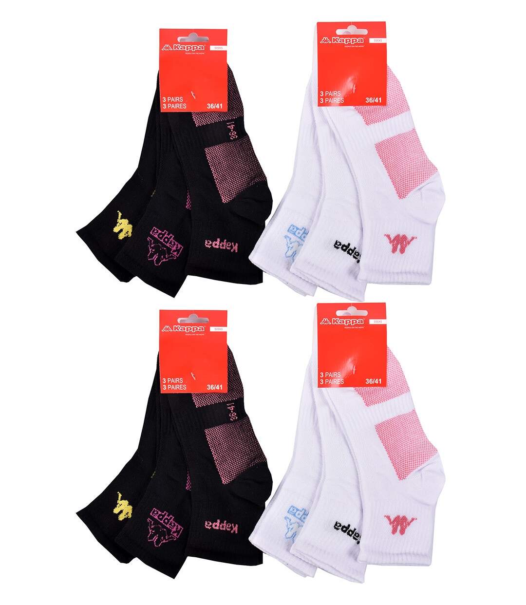 Chaussettes Femme QUARTER KAPPA Pack de 12 Paires 7509-3