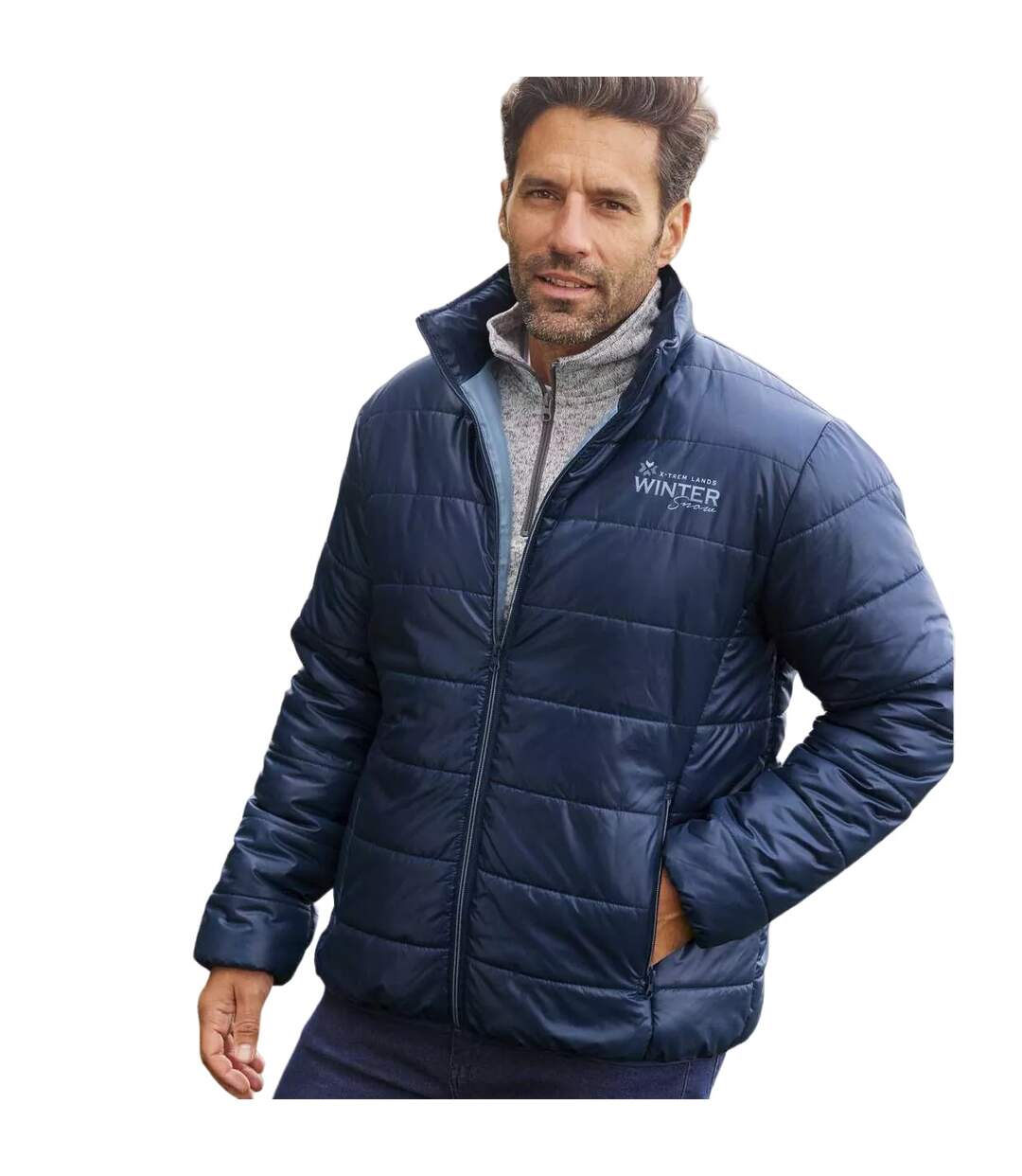 Doudoune matelassée homme bleu marine Atlas For Men-3