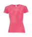 T-shirt Sporty Femme Corail Néon SOLS-1
