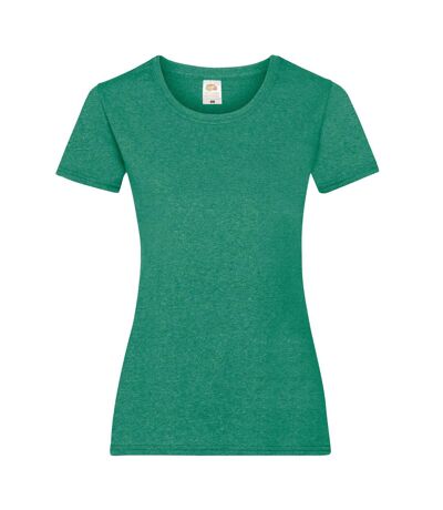 Fruit Of The Loom Ladies/Womens Lady-Fit Valueweight Short Sleeve T-Shirt (Retro Heather Green) - UTBC1354