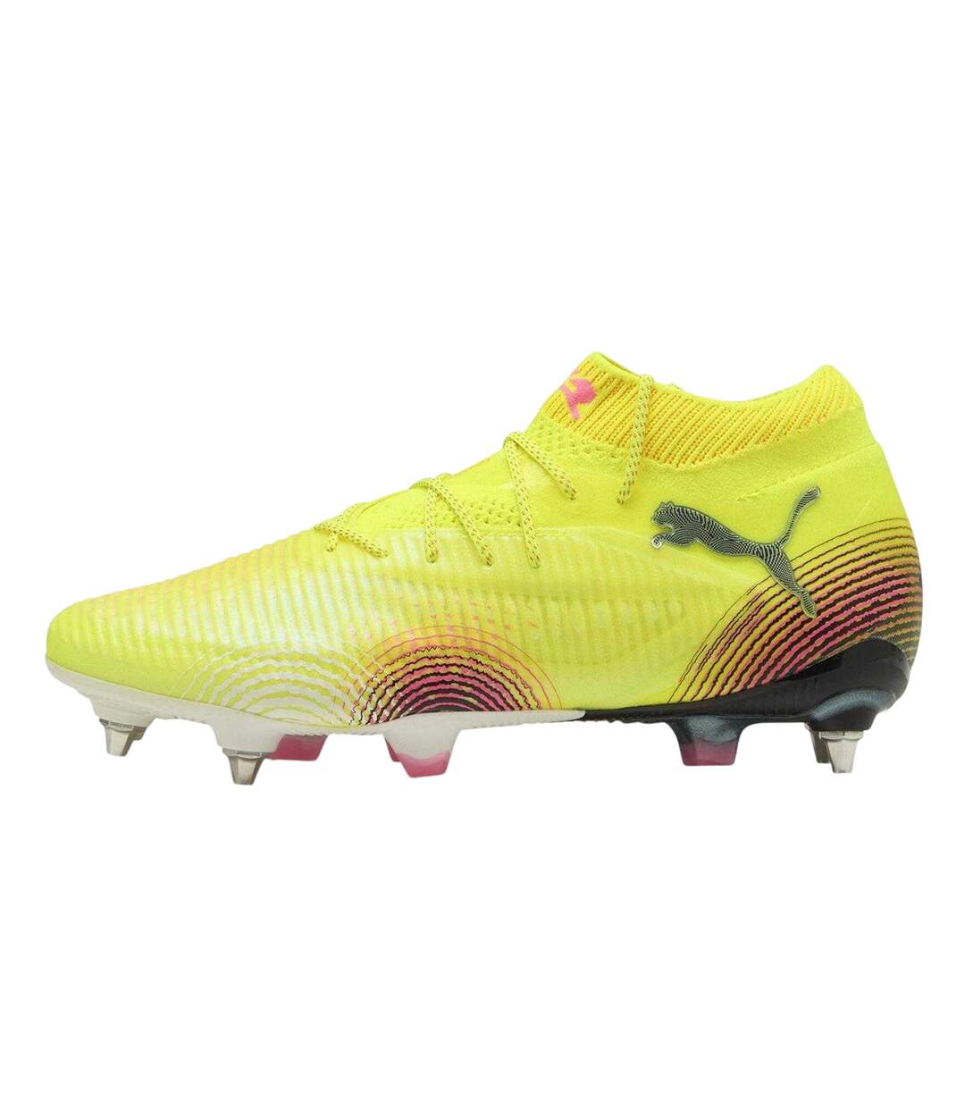 Mens Future 8 Ultimate Knitted Collar Soft Ground Football Boots Yellow Puma-2