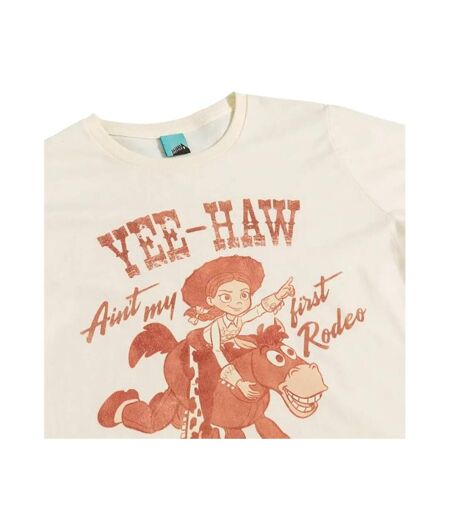 Unisex Adult Yee-haw Jessie T-shirt Natural Toy Story