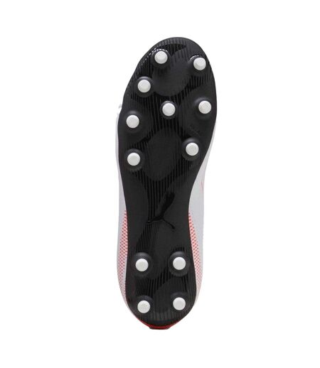 Chaussures De Foot Pour Terrain Ferme Vitoria Enfant Blanc Rouge Vif Puma