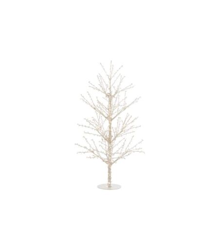 Statuette Déco à Led Arbre Nu Perles 125cm Blanc