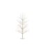 Statuette Déco à Led Arbre Nu Perles 125cm Blanc