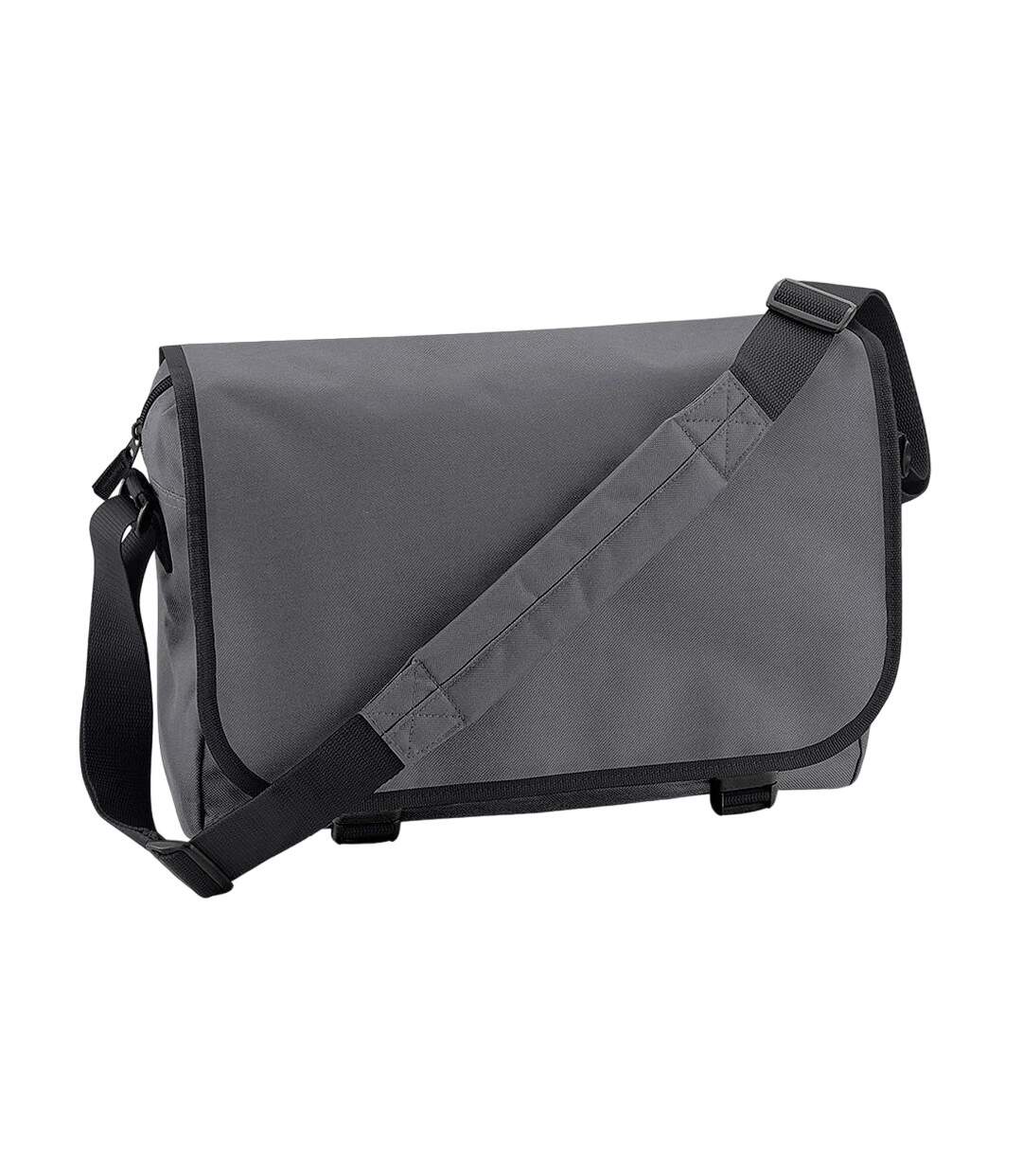 Contrast detail messenger bag one size graphite Bagbase