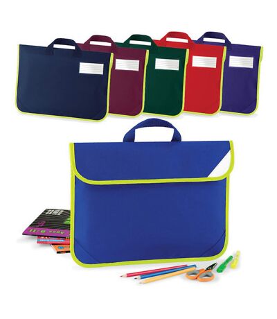 Quadra Enhanced-Viz Book Bag - 4 Liters (Pack of 2) (Bright Royal) (One Size) - UTBC4332