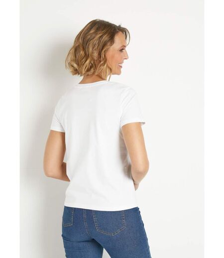 T-shirt à message manches courtes