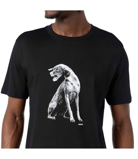 Mens Didug Crew Neck T-shirt Black Hugo