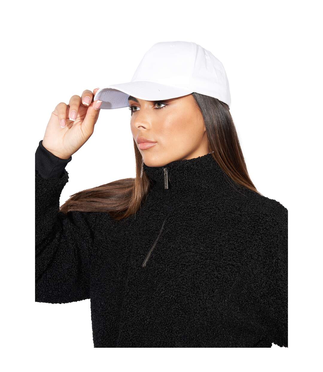 Lily Lane Womens/Ladies Kimora Borg Funnel Neck Hoodie (Black) - UTBG669-4