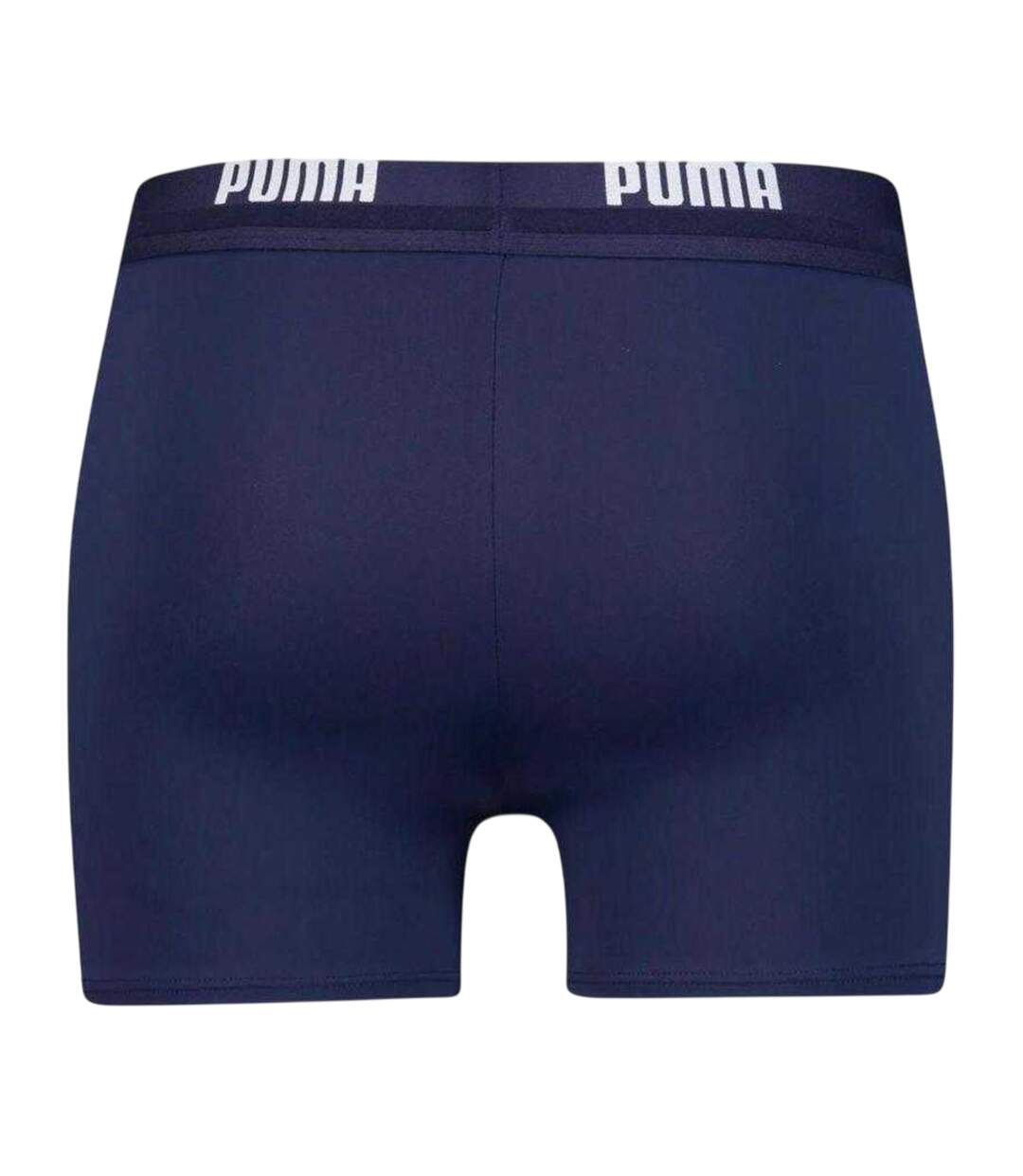 Short De Bain Motif/style Logo Répété Homme Bleu Marine Foncé Puma-2