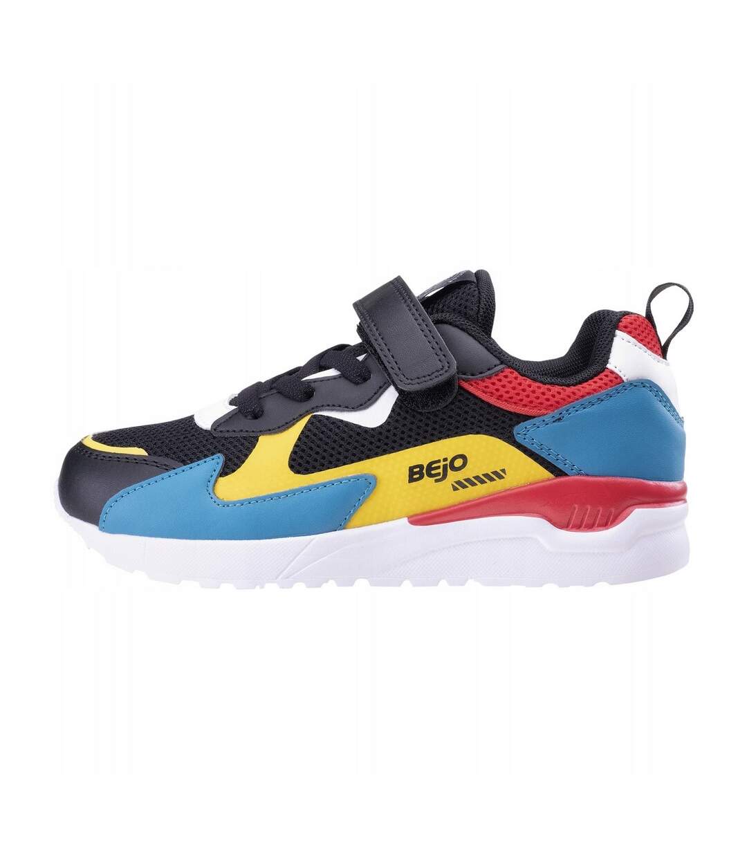 Baskets Agepi Ado Noir Vert Jaune Rouge Bejo-2