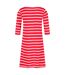 Womens/ladies paislee stripe casual dress true red/white Regatta-2