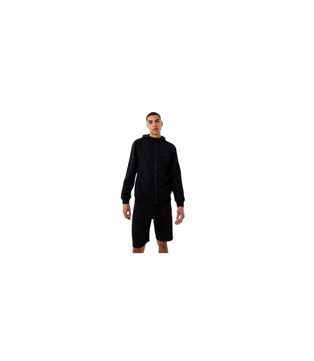 Mens Premium Full Zip Hoodie Black Everlast-1