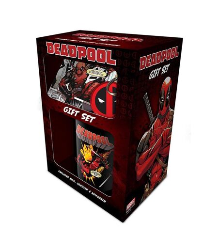 Deadpool Mug And Coaster Set (Red) (One Size) - UTTA1979