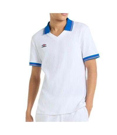 T-shirt de tennis blanc/bleu homme umbro brillante - l