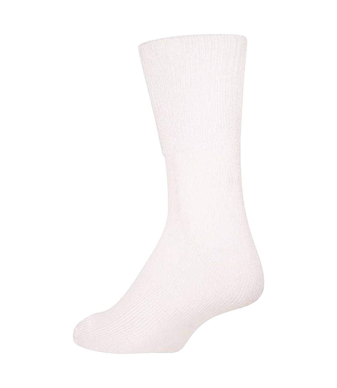 Chaussettes Diabétiques Motif/style Uni Femme Blanc Soxy-3