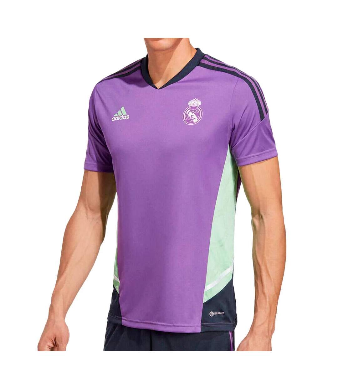 Real Madrid Maillot Training Violet Homme Adidas - S