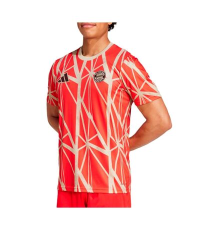 Bayern munich maillot prématch rouge homme adidas 24/25