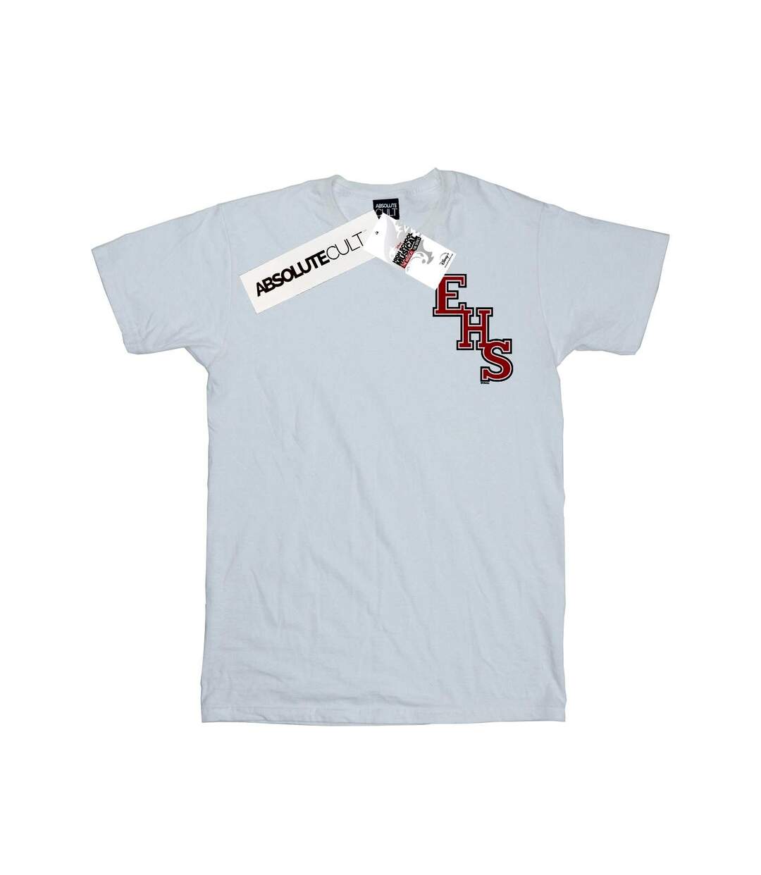 Disney Femme/Les femmes High School Musical The Musical EHS Logo Breast Print Coton Boyfriend T-Shirt (Blanc) - UTBI28236-1