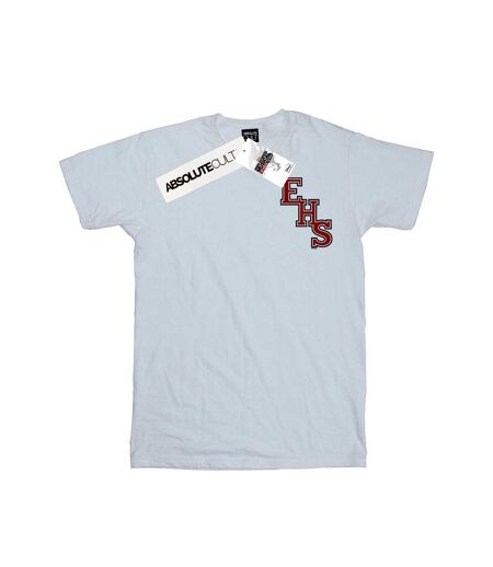 Disney Femme/Les femmes High School Musical The Musical EHS Logo Breast Print Coton Boyfriend T-Shirt (Blanc) - UTBI28236