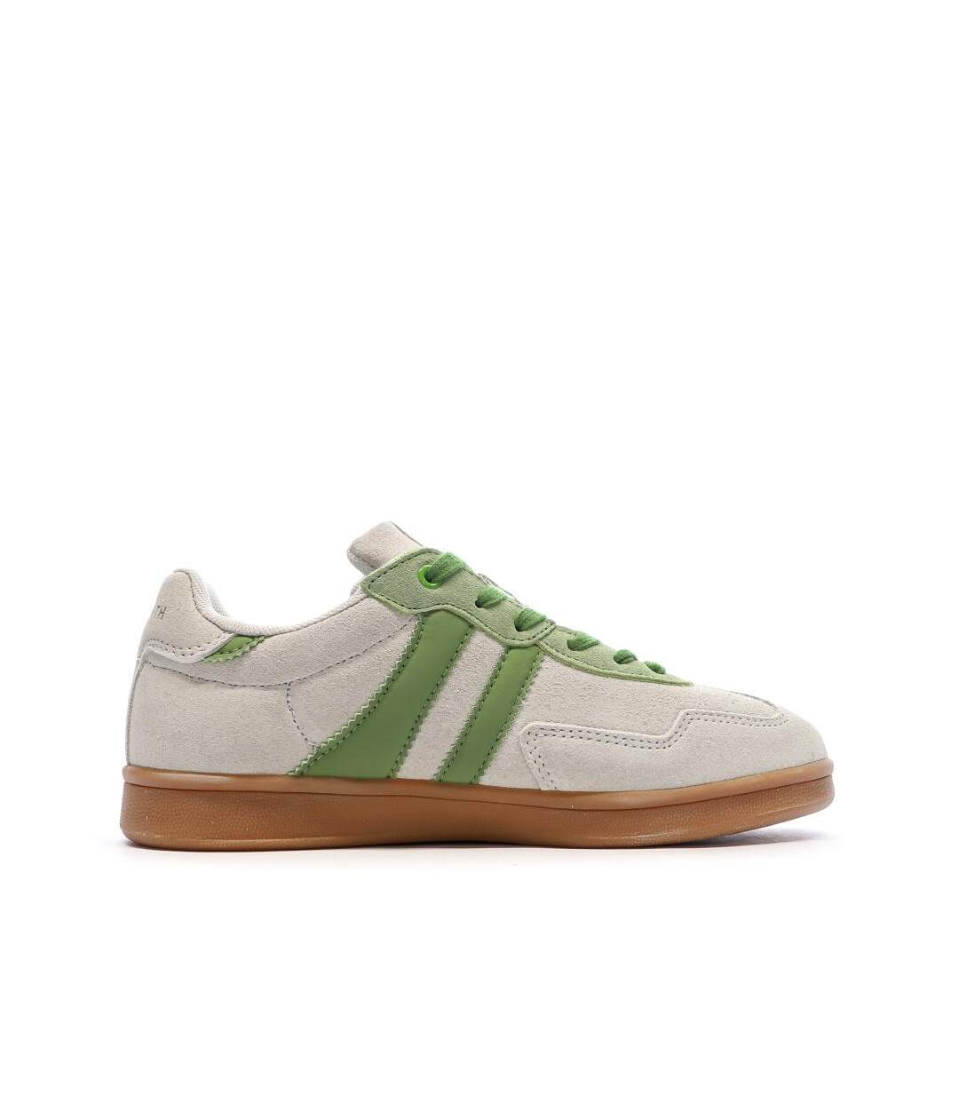Baskets beige/verte femme teddy smith 120519-2