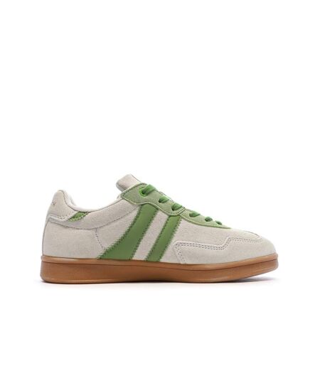 Baskets beige/verte femme teddy smith 120519