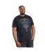 Duke - T-shirt TAUNTON D555 - Homme (Bleu marine / Bleu ciel / Jaune) - UTDC375