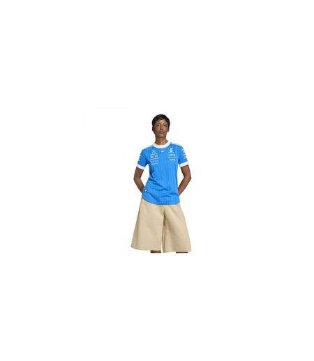 Originals T-shirt À Manches Courtes Rayures Verticales Femme Bleu Blanc Adidas