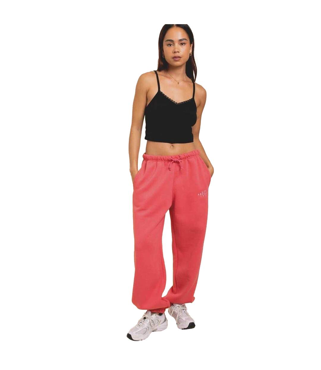 Pantalon De Jogging La Femme Rose Vif Daisy Street-1