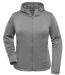 Sweat shirt à capuche - Femme - JN531 - gris clair mélange