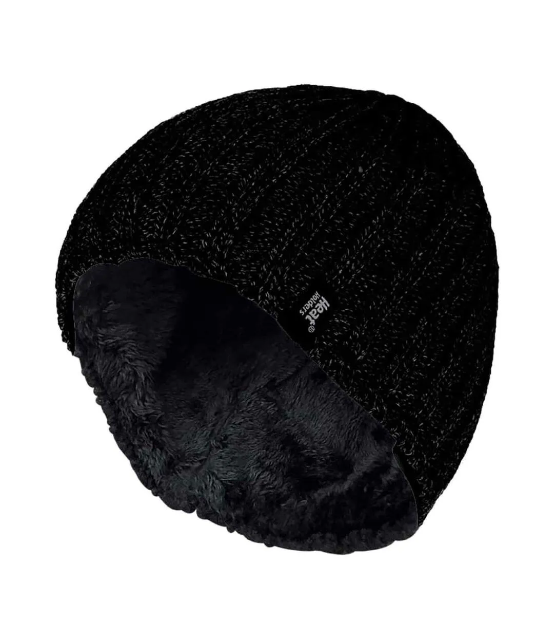 Mens 3.4 TOG Soft Fleece Lined Ribbed Knitted Thermal Winter Hat-1