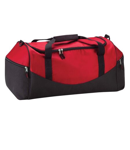 Quadra Teamwear Holdall Duffel Bag (55 liters) (Pack of 2) (Classic Red/Black) (One Size)