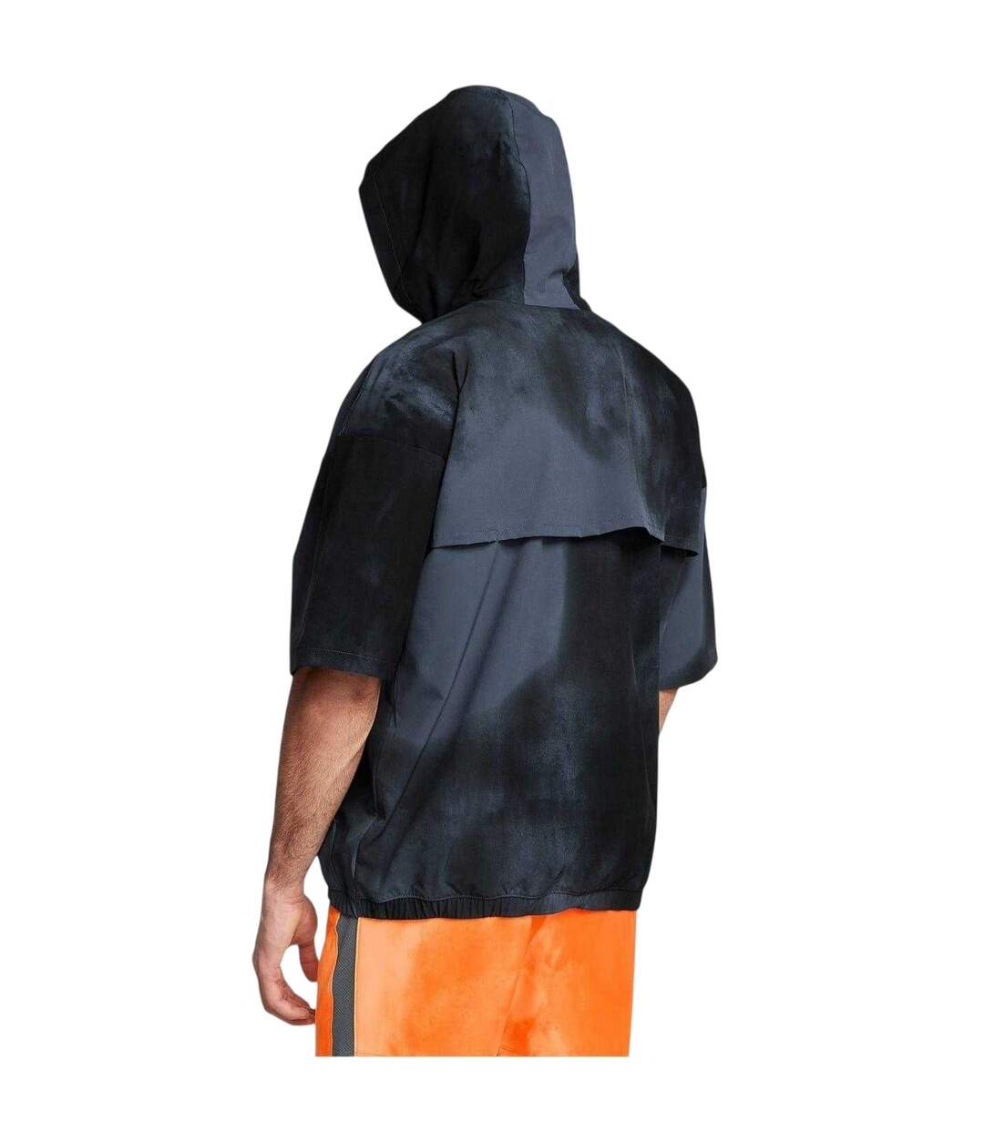 Mens Project Rock Short-sleeved Hoodie Grey Under Armour-3