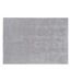 Tapis en coton et polyester effet viscose argent Undra-1