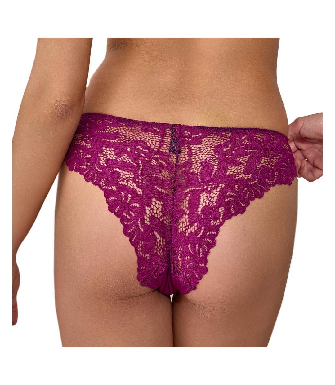 Tanga prune femme les petites bombes emilie - l-2