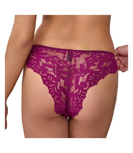 Tanga prune femme les petites bombes emilie - l