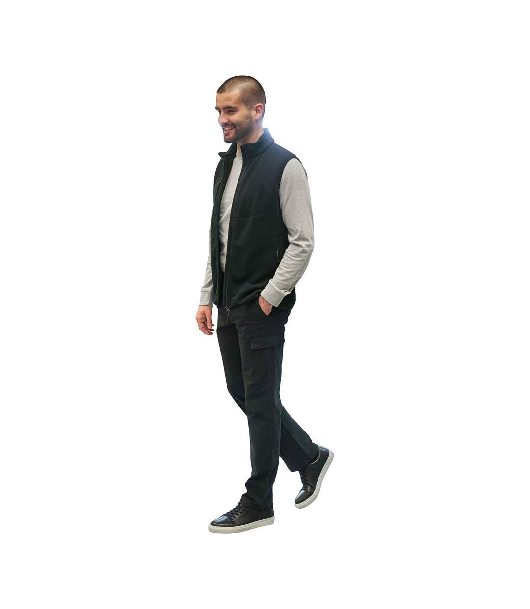 Pantalon À Poches Durham Homme Noir Brook Taverner-2