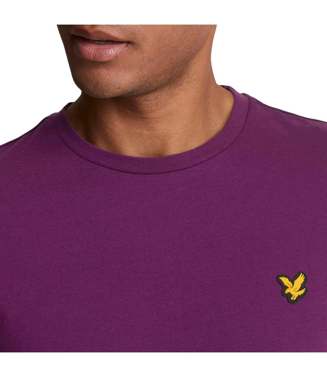 T-shirt Martin Homme Violet Lyle & Scott-4