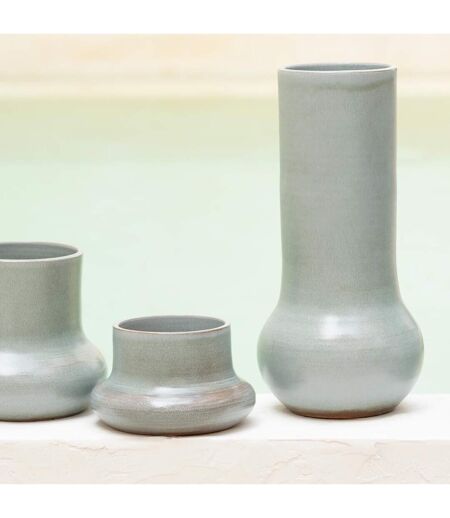 Vase en Céramique Organique 40cm Vert