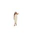 Womens/ladies Sleeveless Midi Dress Stone Brave Soul-1