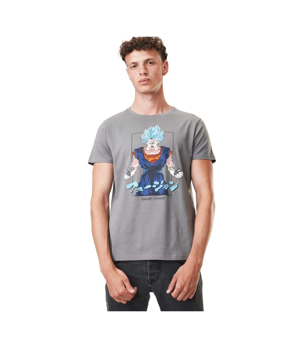 Tee Shirt Homme Dragon Ball Super, T Shirt Homme Gogeta, Regular et Col Rond