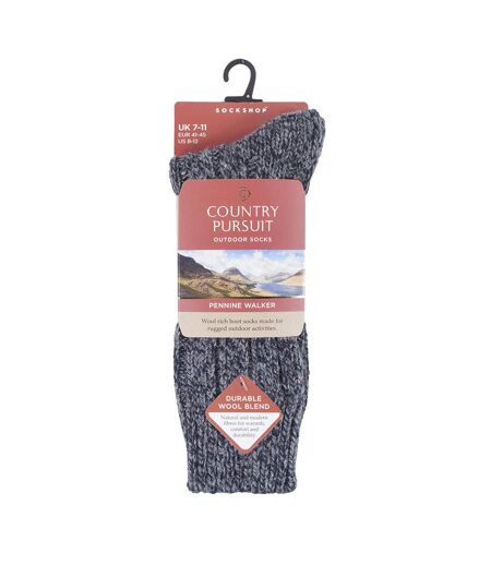 Mens Heavy Kntted Wool Hiking Socks for Walking