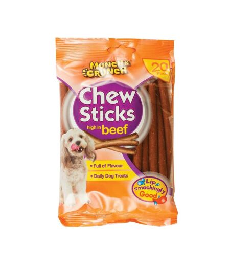 High in beef chew sticks 20 pack one size beef Munch & Crunch