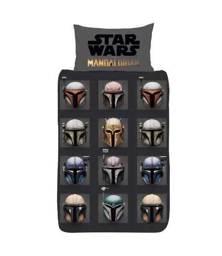 Helmet Reversible Duvet Set Multicoloured Star Wars The Mandalorian
