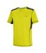 T-shirt Manches Courtes Motif/style Logo Virda Homme Jaune Vert Noir Regatta-4