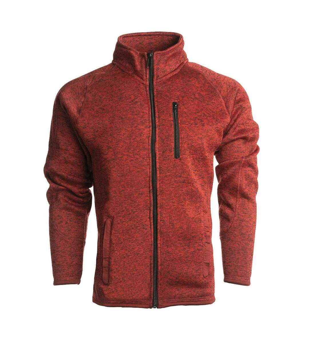 Veste De Survêtement Homme Rouge Chiné Burnside-1