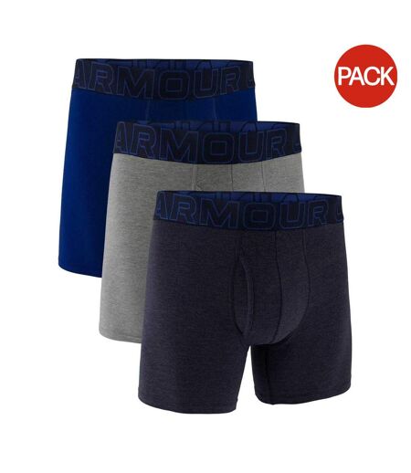 Lot De 3  Boxers Performance Homme Bleu Marine Gris Acier Under Armour