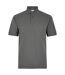 Polo homme gris foncé Kustom Kit-1
