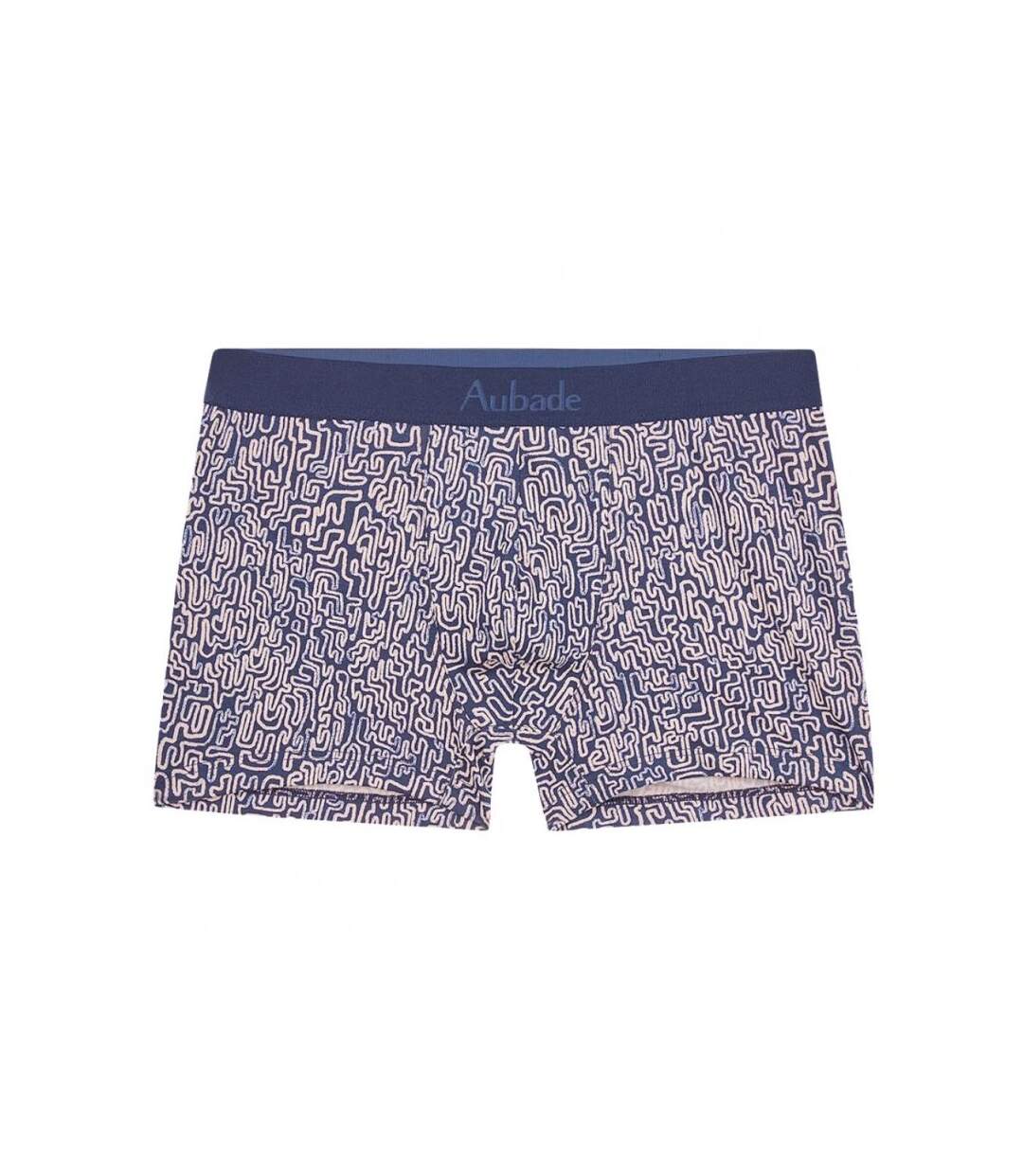 AUBADEMEN Boxer Homme Coton Modal NEWC Bleu-1